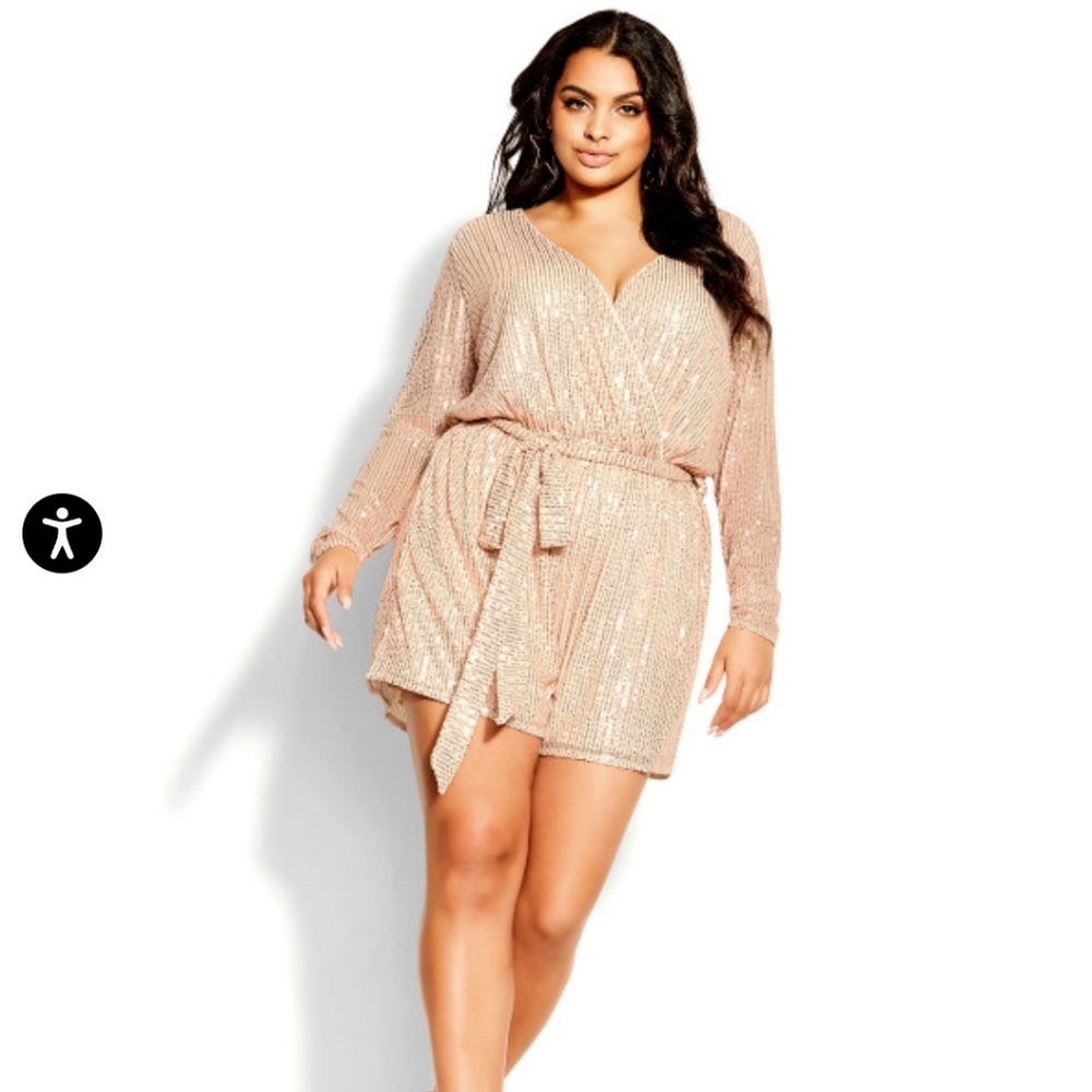 Sequin playsuit